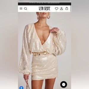 12th Tribe Mini Sequin Dress